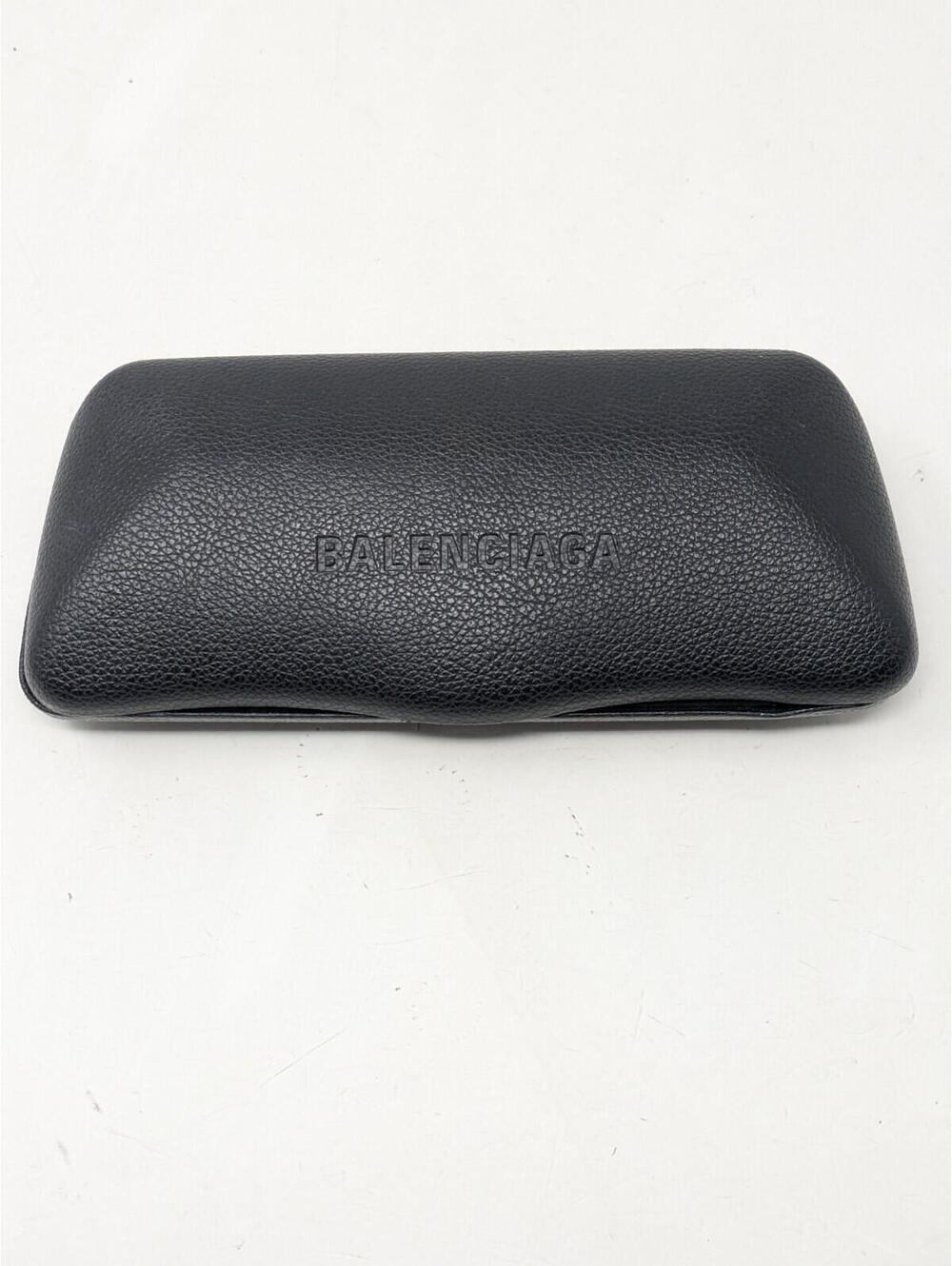 Balenciaga Eyeglasses Case Black Hard Clamshell Authentic Designer Case Only